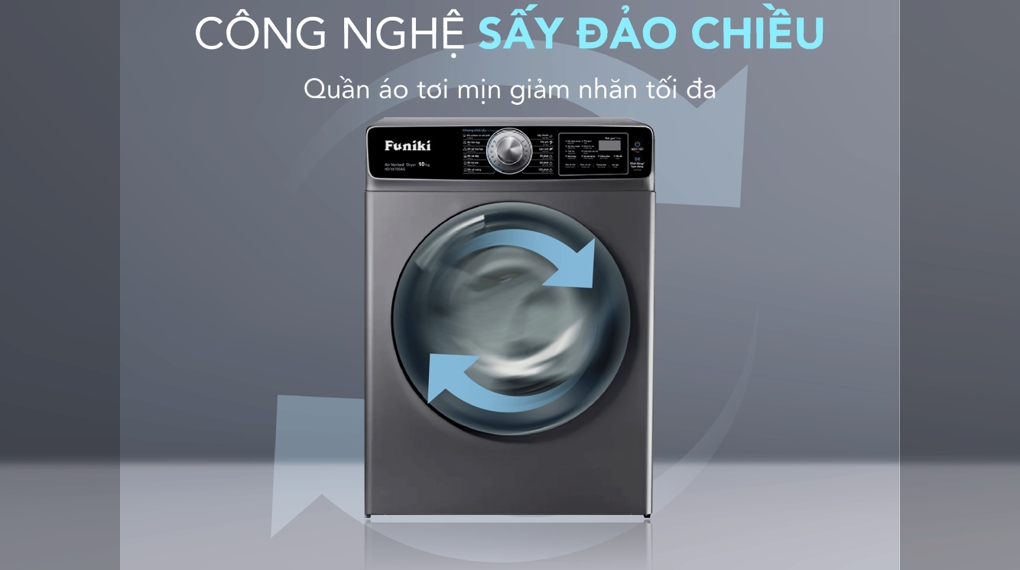 Máy sấy thông hơi Funiki 10 kg HD V6100AG